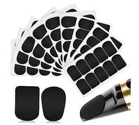 ifundom 94pcs Saxophone Clarinet Patches Sax Pads Strong Adhesive Square Oval Shaped Saxophone Cushions for Soprano Alto Tenor