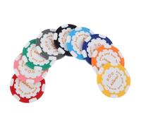 ifundom 9pcs Golf Ball Marker: 40mm Metal & Plastic Coin Chip Discs - Flat Position Markers - Multicolor Golf Mark Accessories for Women Men