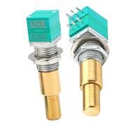 ifundom A250K Guitar Potentiometer 2-Pack for Electric Guitar Volume Control Metal Audio Pot Short Split Shaft Replacement Parts and Accessories for Repair