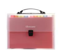 ifundom A4 Accordion Document Folder 13 Compartments Multi-Layer File Organizer Rainbow Color Document Keeper for Office, School, and Home Filing Storage