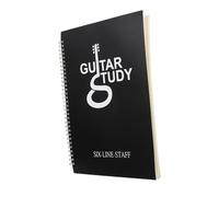 ifundom A4 Guitar Sheet Music Book Chord Boxes, Portable Plastic Six-line Staff Notebook for Beginners, Music Notation and Practice Pad