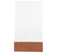ifundom A6 Acrylic Diploma Holder with Wooden Base for Tabletop Display