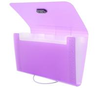 ifundom A6 Expanding File Organizer Purple 13-Pocket Accordion Folder Document Storage for Home and Work