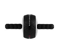 ifundom Abdominal Exercise Roller Wheel Durable Fitness Equipment for Core Strengthening Office for Beginners to Build and Burn Calories White Includes Kneepad