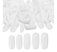 ifundom Abs Practice Nail Tips 100 Pcs for Nail Art Display and Practicing White Easy to Use Mechanical Hand to Improve