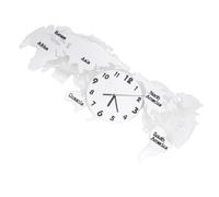 ifundom Acrylic Quiet Globe Wall Clock Mute Wall Clock without Battery for Living Room and Kitchen Home Decor Modern Household