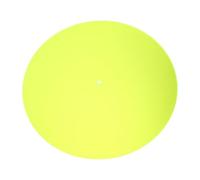 ifundom Acrylic Turntable Mat Platter Slipmat for Vinyl Record Players Noise-reducing Design Enhanced Sound Quality and Tighter Bass Turntable Mat for Vinyl Records Fluorescent Yellow