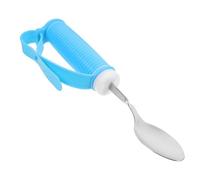 ifundom Adaptive Anti-shaking Spoon with Built-up Weighted Handle for Adults with Weak Hands and Elderly, Easy to Clean Stainless Steel and Tpe Material Utensil for Self-feeding and Daily