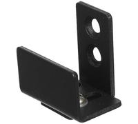 ifundom Adjustable barn Door Bottom Floor Guides Black Carbon Steel Sliding Door Stopper with wall Mount for All Scene