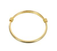 ifundom Adjustable Copper Bracelet Bangle for Push-pull Open Design Golden Plated Jewelry Comfortable Fit for Daily Wear and Special Occasions Stylish Gift for Boys
