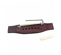 ifundom Adjustable Rosewood Acoustic Guitar Bridge Kit Saddle and Wrench 6 String Components for Enhanced Sound