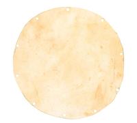 ifundom African Drum Replacement Skin Goat Skin Drum Head round Elastic Easy to Replace Doumbek Cover in Khaki