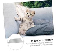 ifundom Aluminium Pet Cooling Mat for Dogs Cats Fast Heat-reducing Ice Bed Pad Smooth Surface Easy to Clean Cooling Pad for Puppies Rabbits and Pets