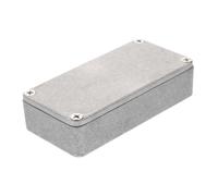 ifundom Aluminium Stomp Box Case for Guitar with Polished Surface, Diecast Pedal Enclosure Replacement, Silver Effect Box Suitable for Guitar Accessories and Pedal Boards