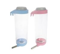 ifundom Automatic Pet Water Dispenser with Hanging Design 2pcs for Cats and Dogs 500ml Pvc Bottle for Temporary Water Supply and Transport