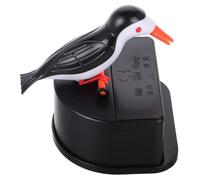 ifundom Automatic Toothpick Box Woodpecker Dispenser Black Plastic Wood Creative Fun Decorative Automatic Dispensing for Everyday Use Dining Table Kitchen Accessories
