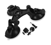 ifundom Automotive Suction Cup Camera Mount with Triple Suction Cups and Screw Ball Head Adjustable Rotation and Tilt for Dashcams GPS Action Cameras Stable Dashboard and Windshield Holder