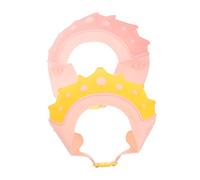 ifundom Baby Bath Hat 2 Pack Toddler Shower Cap Silicone Shower Hat for Boys and Girls Baby Shower Cap Ear Protection Gentle on Scalp Yellow Pink