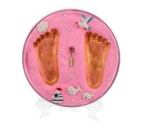 ifundom Baby Foot Print Ink Pad, Newborn Foot Handprint Kit for Babies, Easy to Use Mud with Detailed Impressions, Dries Without Fading, for 100 Day Celebrations and Presents