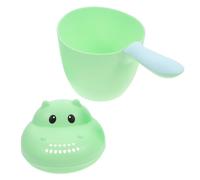 ifundom Baby Shampoo Rinse Cup Hippo Shape Made of Sturdy Pp Material Versatile Pouring Water Ladle for Babies Safe and Cute for Bathing and Hair Washing