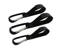ifundom Baby Stroller Hook Hanger Multi-Purpose Nylon Clips for Prams and Trolleys, Sturdy Climbing Button Carabiner Hooks for Travel and Baby Gear, 4pcs