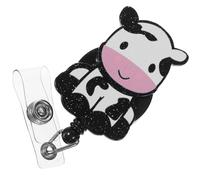 ifundom Badge Reel Retractable with Cow Clip, Extendable Cord and 360° Swivel, Sturdy Alligator Clip for Nurses and Students in Office or Home Use