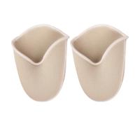ifundom Ballet Pointe Shoe Toe Covers for Forefoot, Beige Knitted | Anti-slip Snug Fit, Sebs and Knitted Fabric, for Dancing or Walking in Tight Shoes