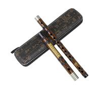 ifundom Bamboo Flute Beginner in Brown Portable Chinese Traditional Instrument for Students for Music Learning