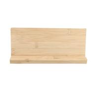 ifundom Bamboo Name Board with Base for Desktop Payment Code Display, Simple and Elegant Bamboo Board with Fine Workmanship, Easy to Use Index Sign for Office Or Home