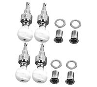 ifundom Banjo Machine Heads String Key Tuners 4pcs Banjo Tuning Pegs Replacement Accessory Set for Guitar