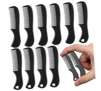 ifundom Beard and Hair Combs 10Pcs Mini Portable Pocket Combs with Hole and No Hole Designs for Men'S Mustache Grooming and Hair Care