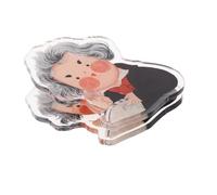 ifundom Beethoven Cartoon Music Score Clip Reusable Plastic Page Holder for Piano Violin and Guzheng Cute Music Sheet Clips 10-piece Set