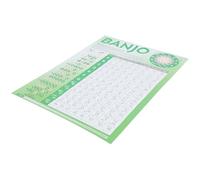 ifundom Beginner Banjo Chord Chart Poster with Large Print Portable Banjo Chord Chart for Learning Music Theory Suitable for Practice and Teaching