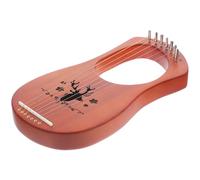 ifundom Beginner Harp Lyre Instrument Portable Musical Handheld Strings Delicate Style Harp for Childrens Learning