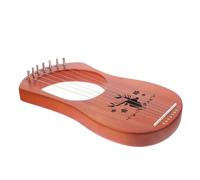 ifundom Beginner's Harp Portable 7-string Lyre Wood Craft Delicate Style Metal String Musical Instrument