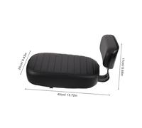 ifundom Bike Rear Seat Cushion with Sturdy Backrest Shock Absorption Sponge Padding Stain-resistant Surface Compatible with Mountain and Electric Bikes Secure Carrier