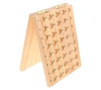 ifundom Bingo Ball Holder: Foldable Wooden Bingo Board/Tray/Rack 75 Slots for 7/8" Balls - Game Supplies for Game Night Large Groups Parties Math Counting