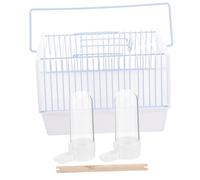 ifundom Bird Cage Bird Carrier Parrot Travel Cage Wire Enhanced Air Circulation and Wide Viewing Window for Budgie Conure Cockatiel Parakeet Sightseeing Travel