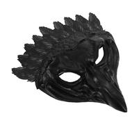 ifundom Black Crow Beak Mask Half Face for Adults, Halloween Scary Bird Face Mask, Crow Costume Accessory for Women and Cosplay Animal Theme