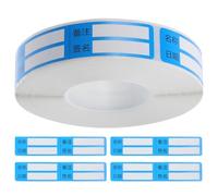 ifundom Blank Labels Stickers Medicine Warning Adhesive Tags Writable 1 Roll of Sticky Blank Label Stickers for Tube Identification for Hospital Nursing Care