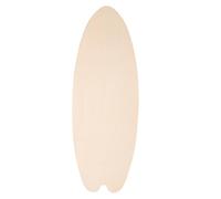 ifundom Blank Surfboard Sign for DIY Art Creation, Wooden Surfboard Shaped Wall Decor Warping Resistance, for Coastal Beach Vibes and Office Spaces, Beige Wood Decoration