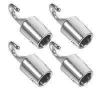 ifundom Blind Rod Replacement Hooks 4pcs Metal Blind Wand Hook Replacement Tips, Universal Fit Compatibility, Easy Installation, Comfortable Grip, for Window Operation and Drapery