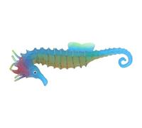 ifundom Blue Plastic Seahorse Aquarium Ornament for Fish Tanks, Creative and Safe Decoration to Beautify Aquariums and Enhance Fish Tank Appearance