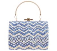 ifundom Blue Straw Plaiting Storage Cross Body Bag for Women Break Resistance and Creative Plastic Material, for Beaches and Parties, Stylish and Eye-catching Shoulder Handbag