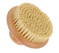 ifundom Body Scrubber Bathing Supply Round Brush with Beech Wood Handle Lightweight for Home Showers
