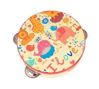 ifundom Boy Girl Cartoon Hand Knocking Drum Toy Double-sided Musical Instrument for Early Education Animal Design Great for Developing Music Talents and Hand Strength for Boy Girl