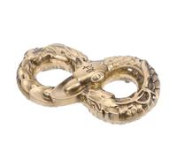 ifundom Brass Snake Figurine Hand Strengthener Portable Finger Exercise for Coordination and Endurance Enhancement Metal Animal Ornament for Home Decor and Gift