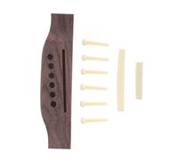 ifundom Bridge Peg Set for Folk Guitar Includes String Nails and Saddle Nut for Guitar Repair and Tuning