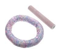 ifundom Buddhist Bowl Mats Crystal Bowl Accessories Meditation Tool Yoga Rod Pink