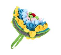 ifundom Bunny Foraging Mat for Rabbits and Small Pets, Yellow Polar Fleece Snuffle Pad Feeding Mat, Encourages Natural Foraging and Is Machine Washable, for Pet Feeding and Training